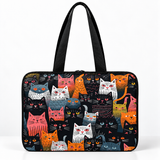 Deadline Laptote – Outlines Cat Pattern – back view – ECADRA