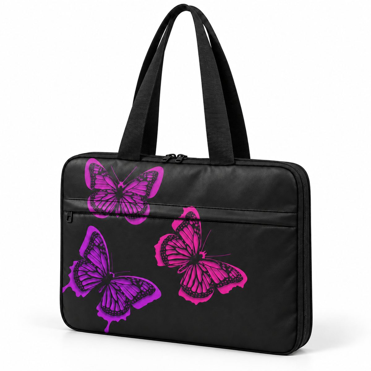 Deadline Laptote – Pinky Butterfly – three-quarter view – ECADRA