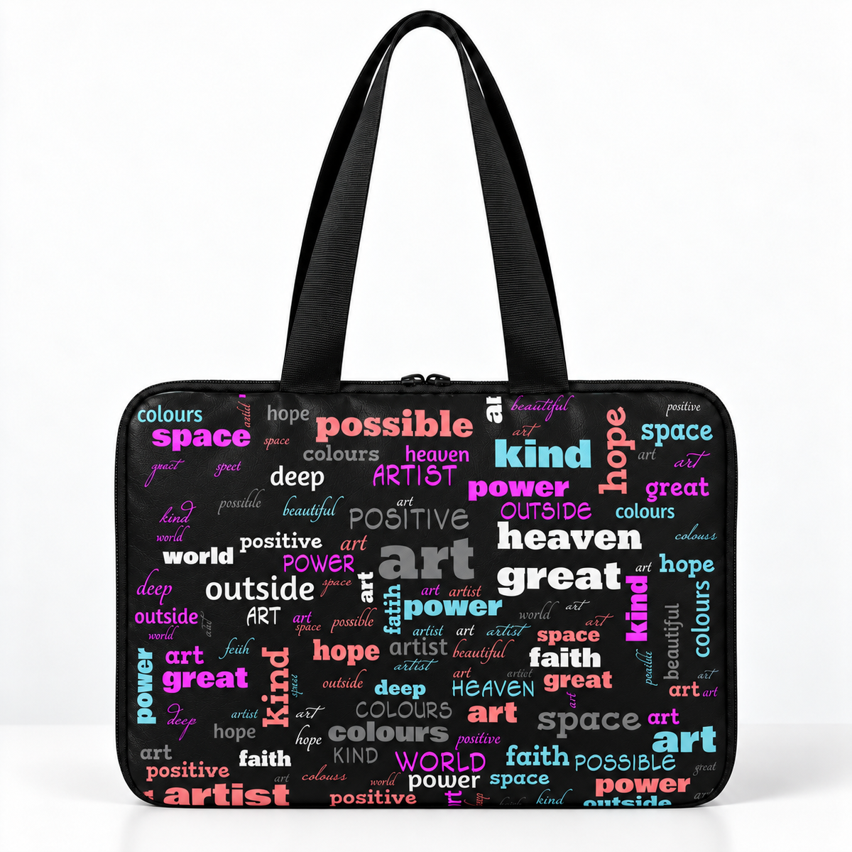 Deadline Laptote – Positive Words – back view – ECADRA