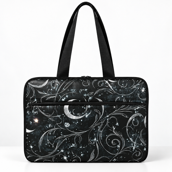 Deadline Laptote – Sands & Stars – laptop tote bag for women, Sands & Stars print – شنطة لابتوب حريمي كتف – ECADRA