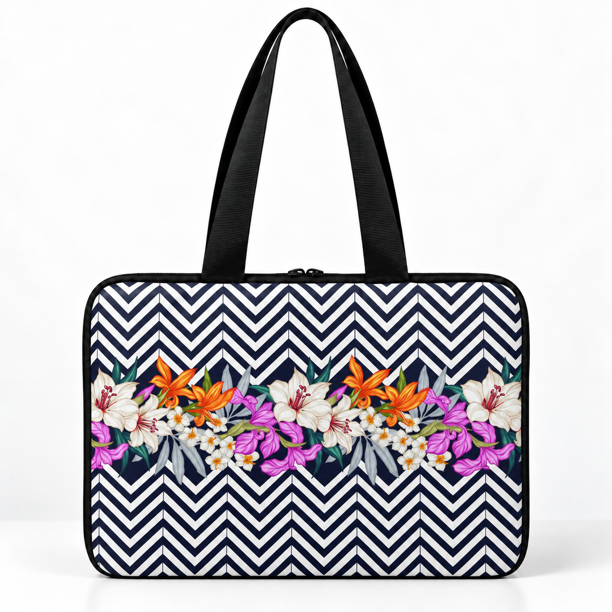 Deadline Laptote – Spotted Floral – back view – ECADRA