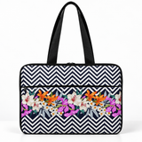 Deadline Laptote – Spotted Floral – laptop tote bag for women, Spotted Floral print – شنطة لابتوب حريمي كتف – ECADRA