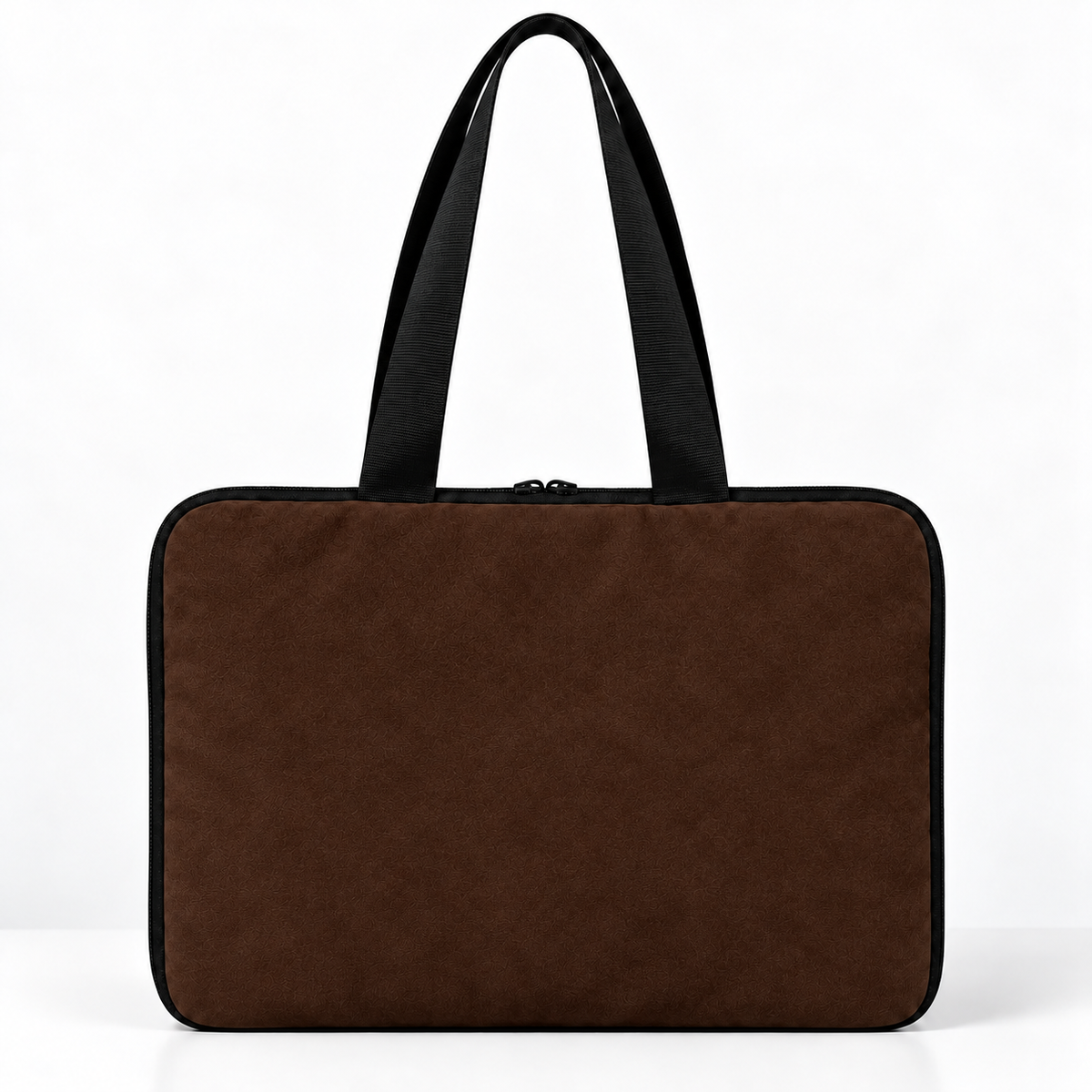 Deadline Laptote – Chocolate Suede – back view – ECADRA