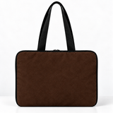 Deadline Laptote – Chocolate Suede – back view – ECADRA