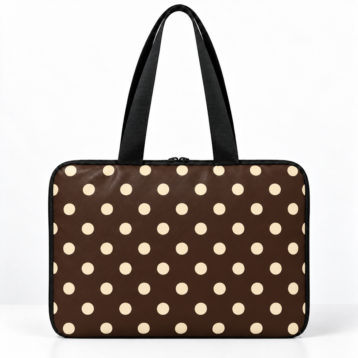 Deadline Laptote – Mocha Dots – back view – ECADRA