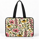 Deadline Laptote – Foxglove Floral – back view – ECADRA