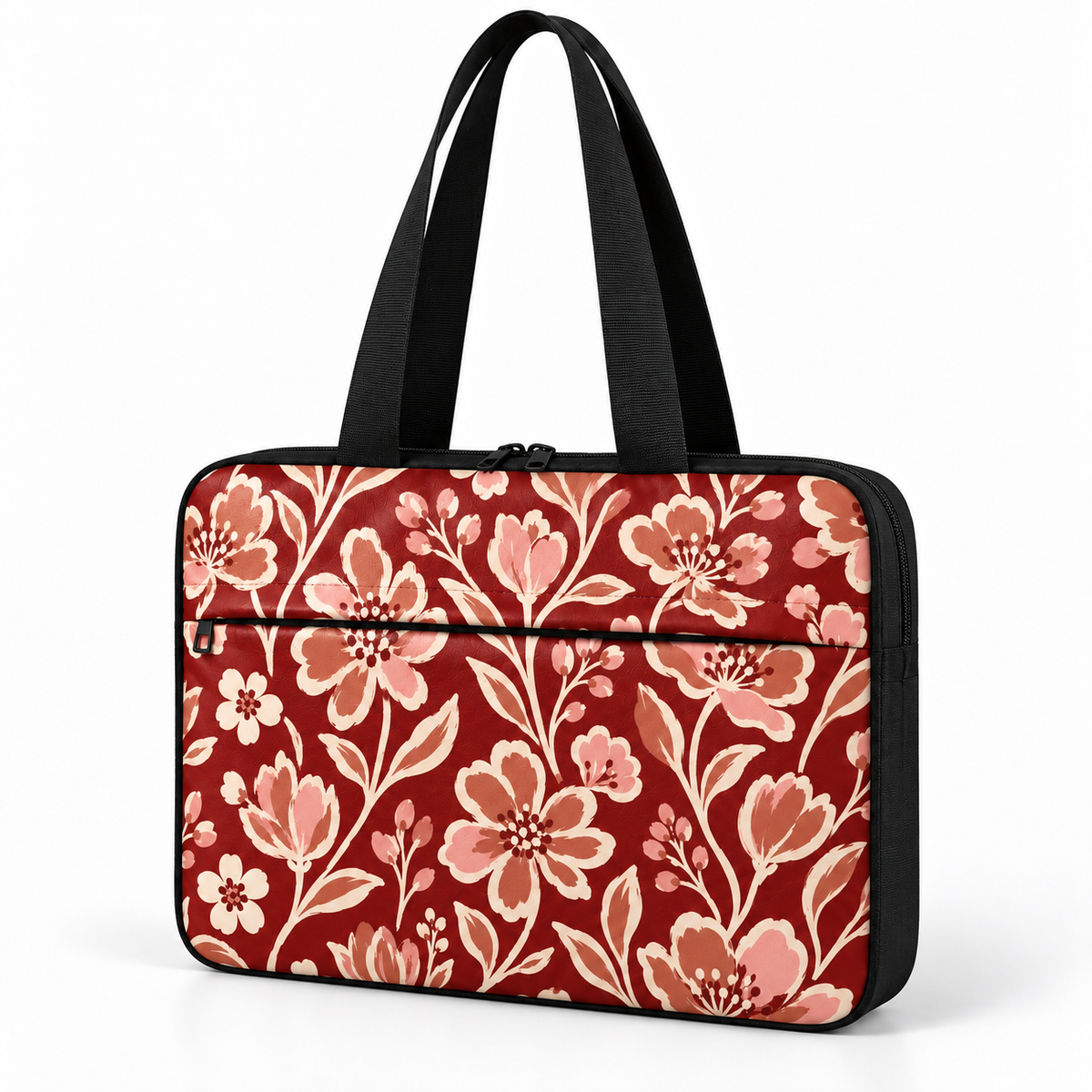 Deadline Laptote – Stencil Floral – three-quarter view – ECADRA