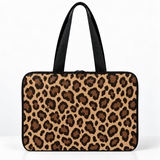 Deadline Laptote – Leopard Latte – back view – ECADRA