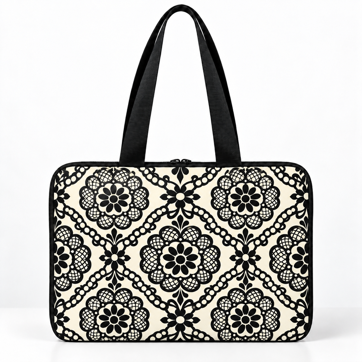 Deadline Laptote – Lace Medallion – back view – ECADRA