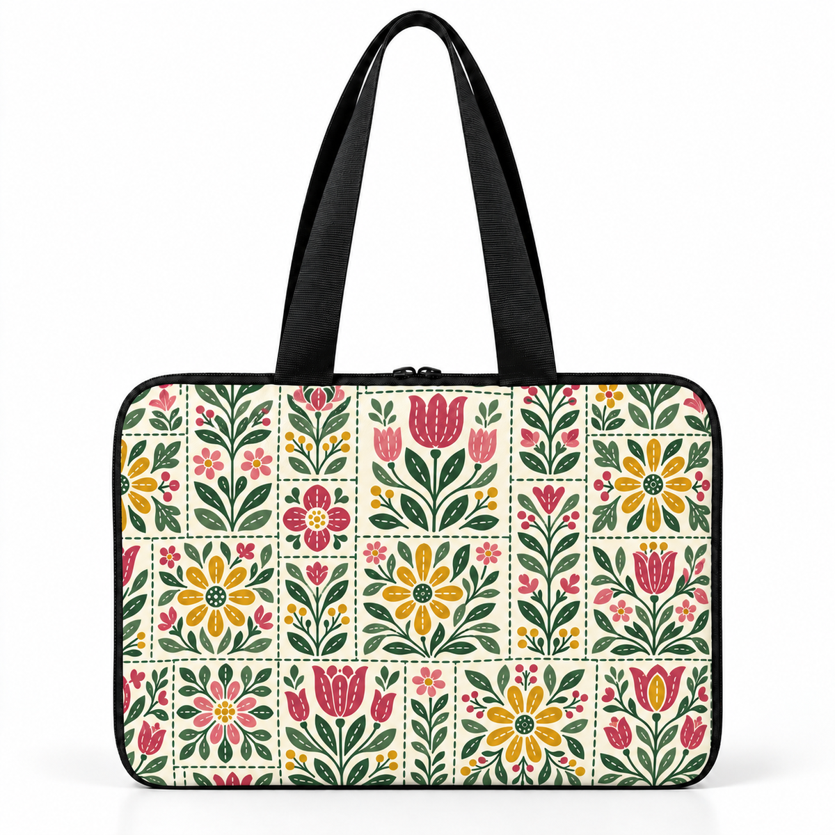 Deadline Laptote – Folk Tiles – back view – ECADRA