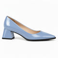 Light Blue Gloss Uptown Classic Pumps
