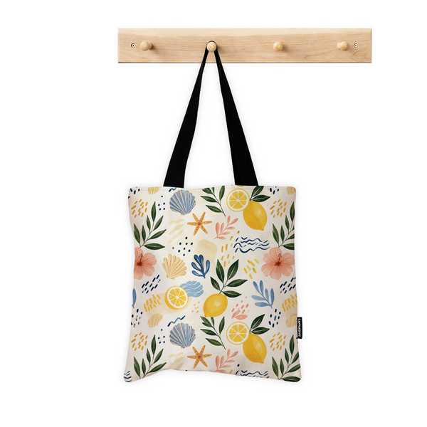 Mediterranean Summer Bloom design printed on a bags — ECADRA