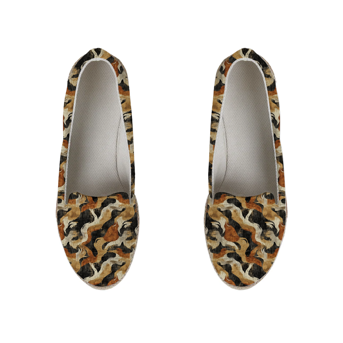 Mirage Zephyr design printed on a footwear — ECADRA