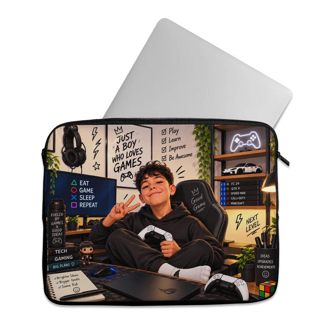 Mohammed marwan design printed on a laptop sleeves — ECADRA
