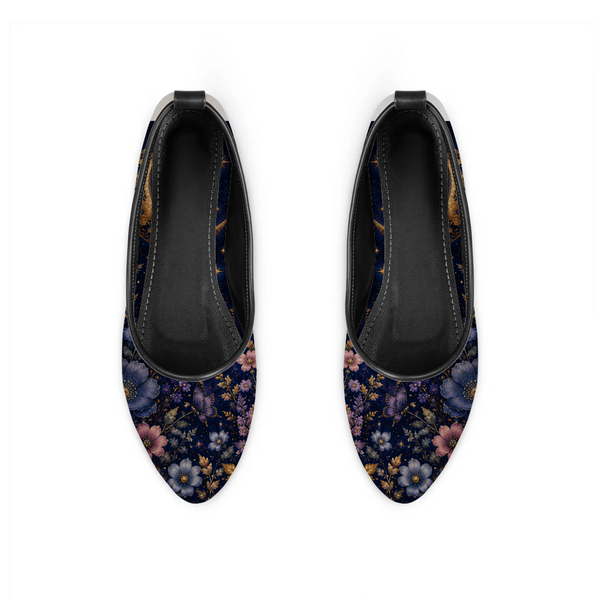 Moonlight Garden design printed on a footwear — ECADRA