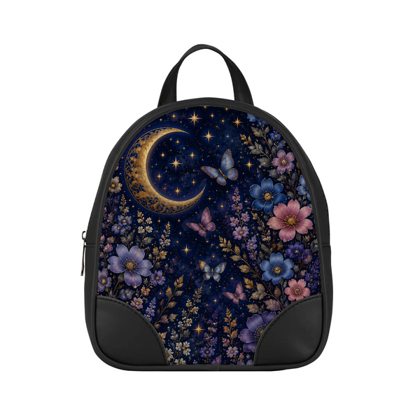 Moonlight Garden Mini Bag design printed on a backpacks — ECADRA