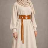 Havana Patent Obi Wrap Belt – حزام اوبي لامع حريمي – ECADRA