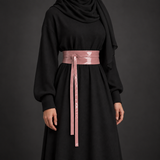 Rose Patent Obi Wrap Belt – حزام اوبي لامع حريمي – ECADRA