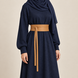 Havana Matte Obi Wrap Belt – حزام اوبي حريمي مطفي – ECADRA