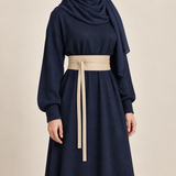 Tan Matte Obi Wrap Belt – حزام اوبي حريمي مطفي – ECADRA