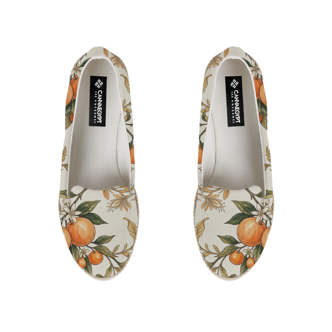 Nook Espadrille – Vintage Citrus Orange Blossom - 1