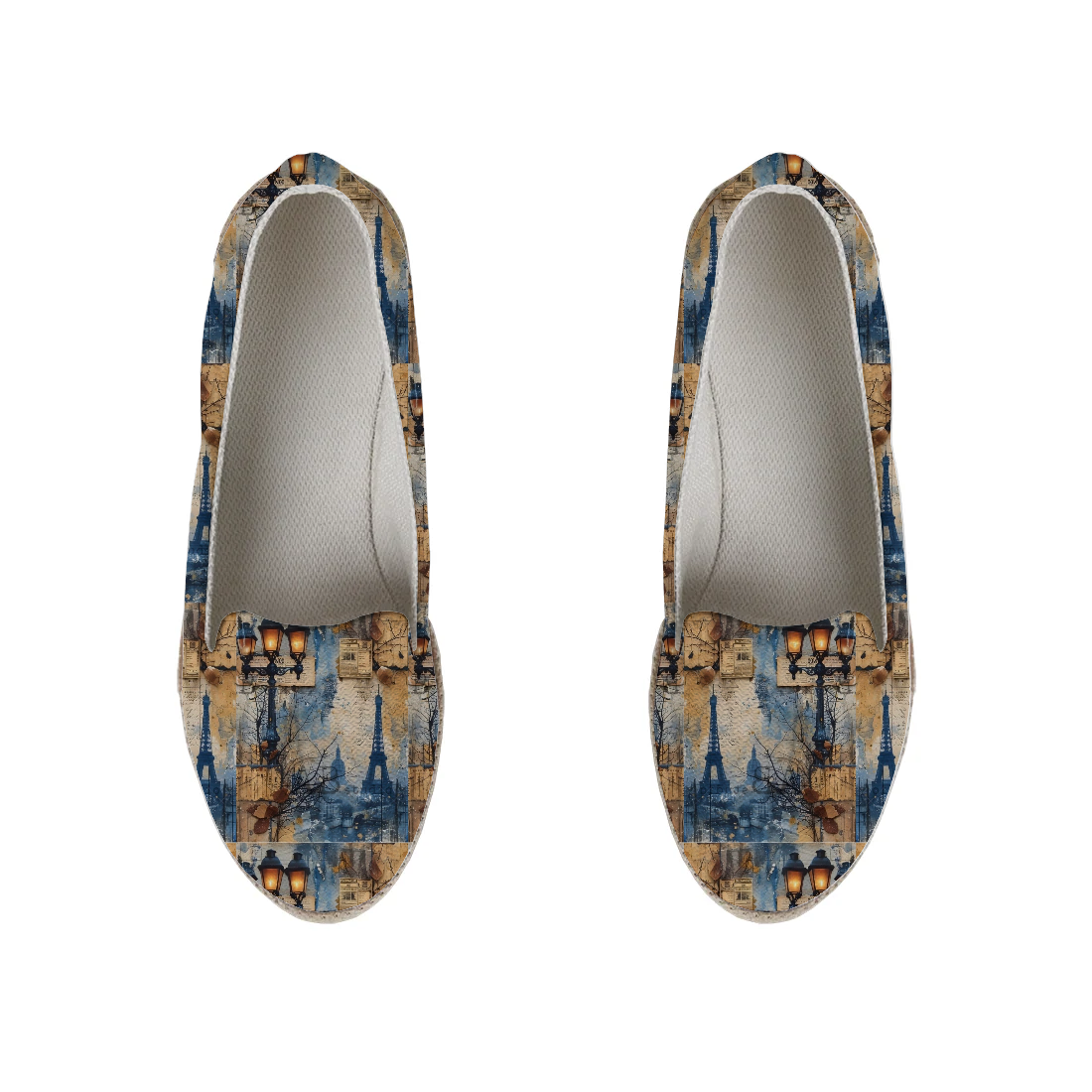 Peach Horizon design printed on a footwear — ECADRA