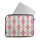 pink pattern design printed on a laptop sleeves — ECADRA