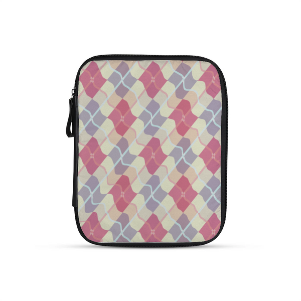 pink pattern design printed on a tablet sleeves — ECADRA