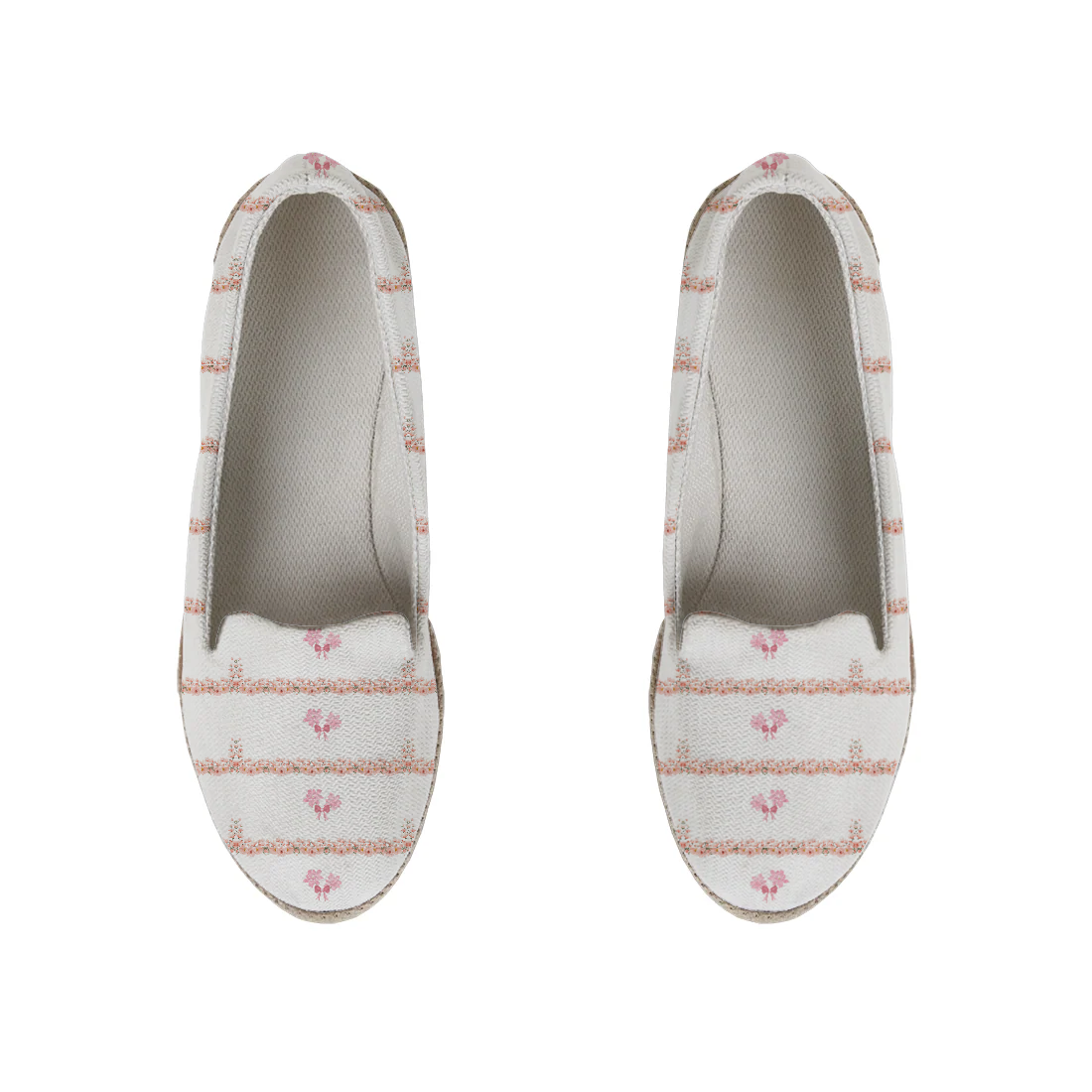Pink Roses design printed on a footwear — ECADRA