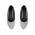 Planets Black and white Round Toe Shoe
