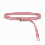 Plus One Belt – Rose faux leather – حزام حريمي رفيع روز – ECADRA
