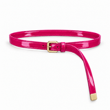 Plus One Belt – Fuchsia patent – حزام حريمي رفيع فوشيا – ECADRA
