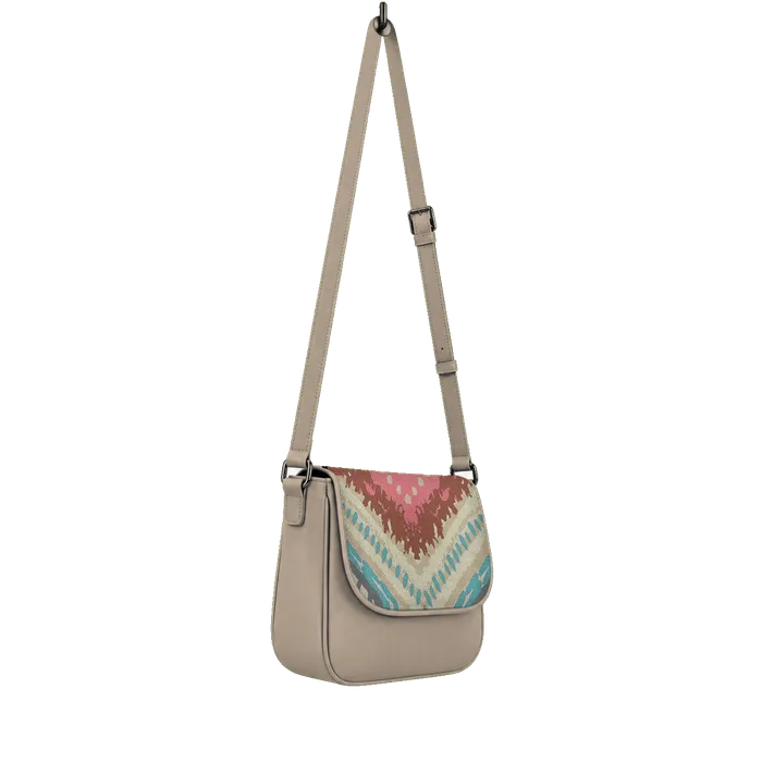 Beige Messenger Crossbody Arrows