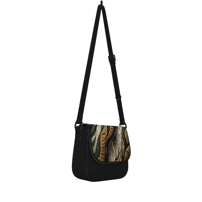 Black Messenger Crossbody Connected