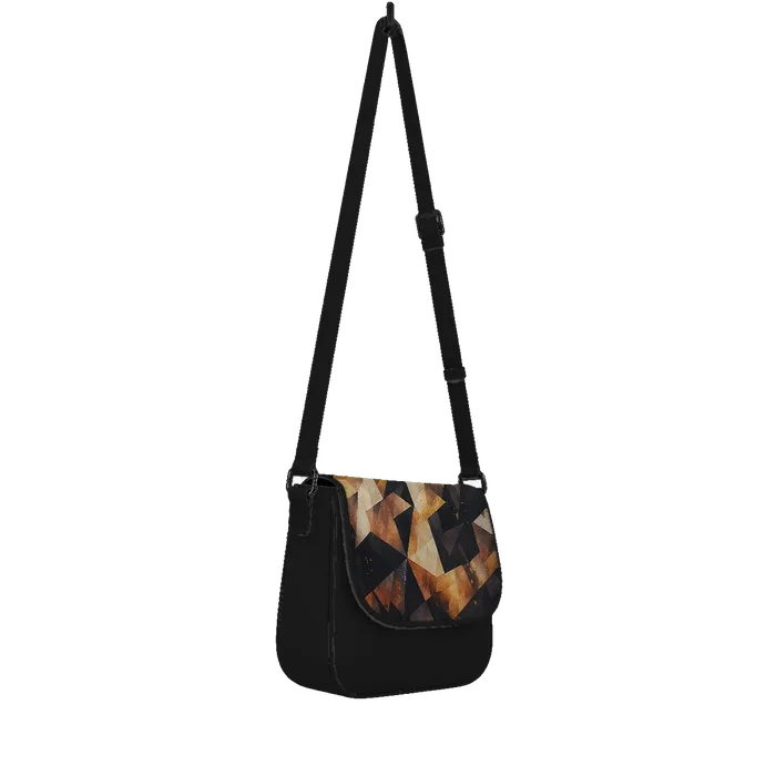 Black Messenger Crossbody Lava