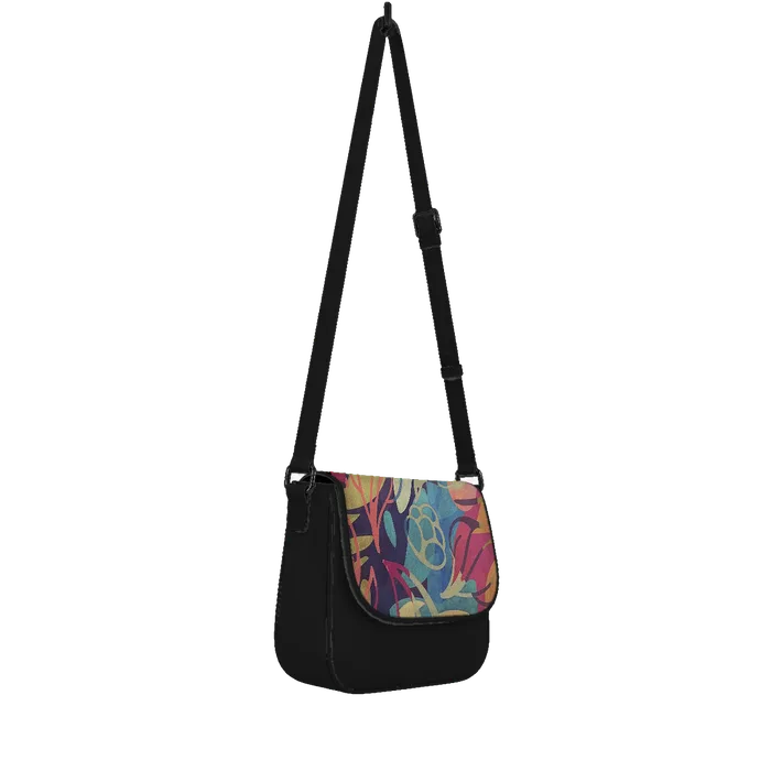 Black Messenger Crossbody Sea Herbs