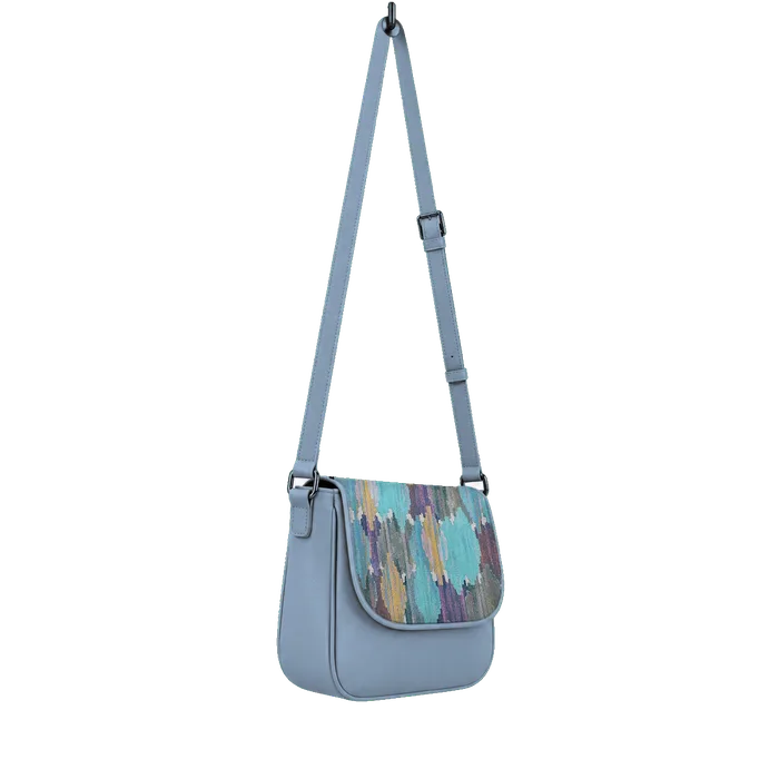 Blue Messenger Crossbody Iris
