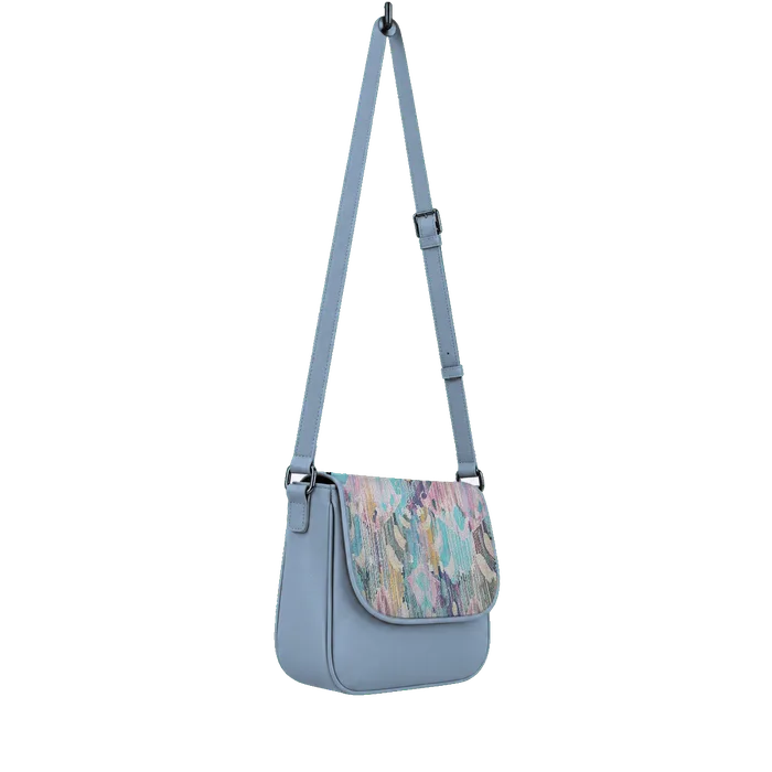 Blue Messenger Crossbody Vibrant purple