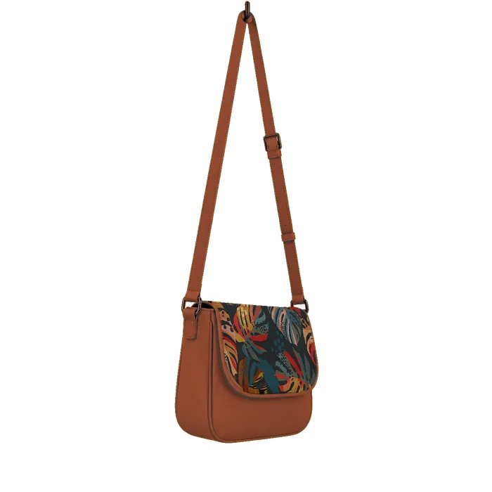 Havana Messenger Crossbody Big Leafs