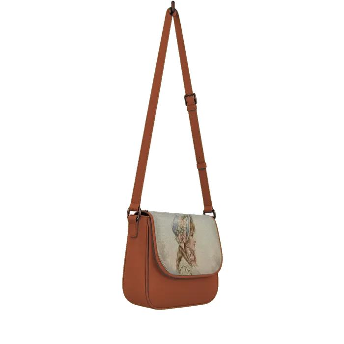 Havana Messenger Crossbody Victorian Fashion Illustration