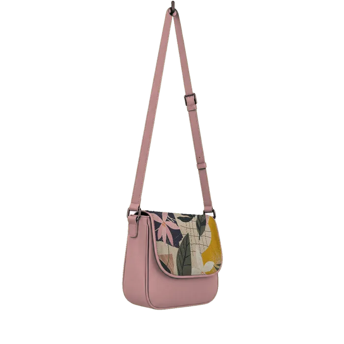 Rose Messenger Crossbody Leafs