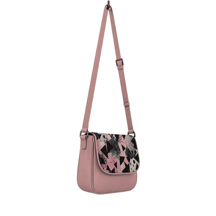 Rose Messenger Crossbody Triangles
