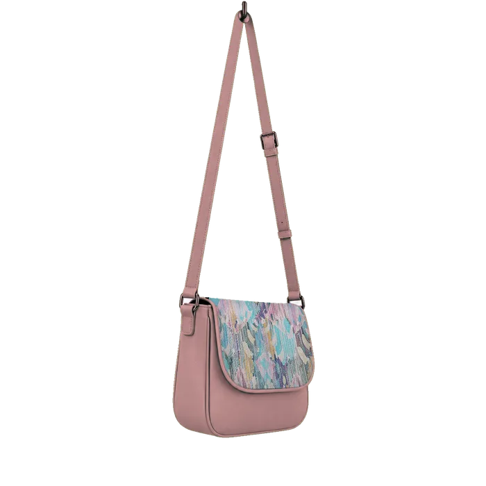 Rose Messenger Crossbody Vibrant purple