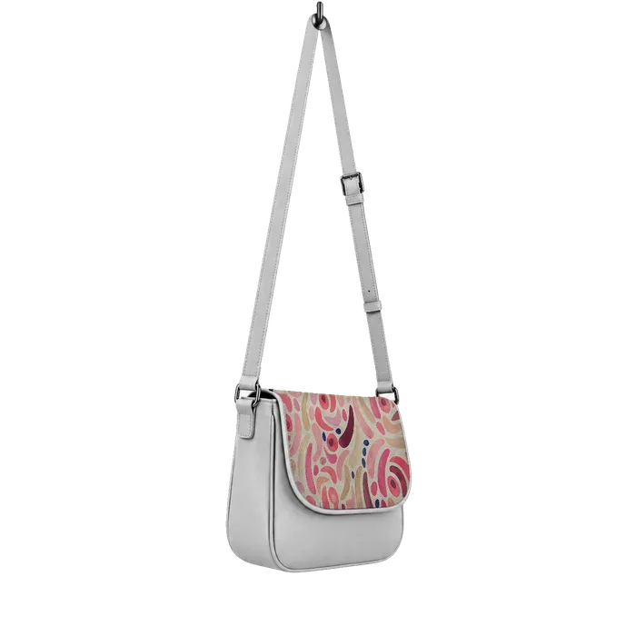 White Messenger Crossbody Spotted