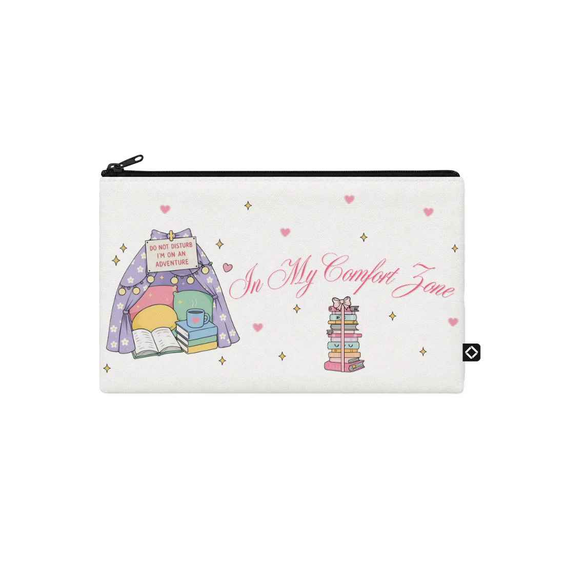 Reading Time design printed on a pouches & cases — ECADRA