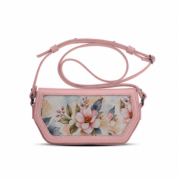 Rose Swag Crossbody Rose Vintage Botanical Floral – شنطة كروس ميني مرسوم عليها ورد – ECADRA