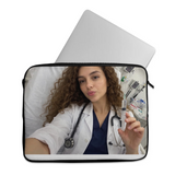 Sasha design printed on a laptop sleeves — ECADRA