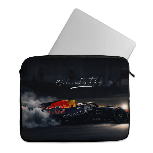 Shadow Storm design printed on a laptop sleeves — ECADRA