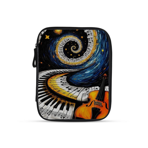 Silent Muse design printed on a tablet sleeves — ECADRA
