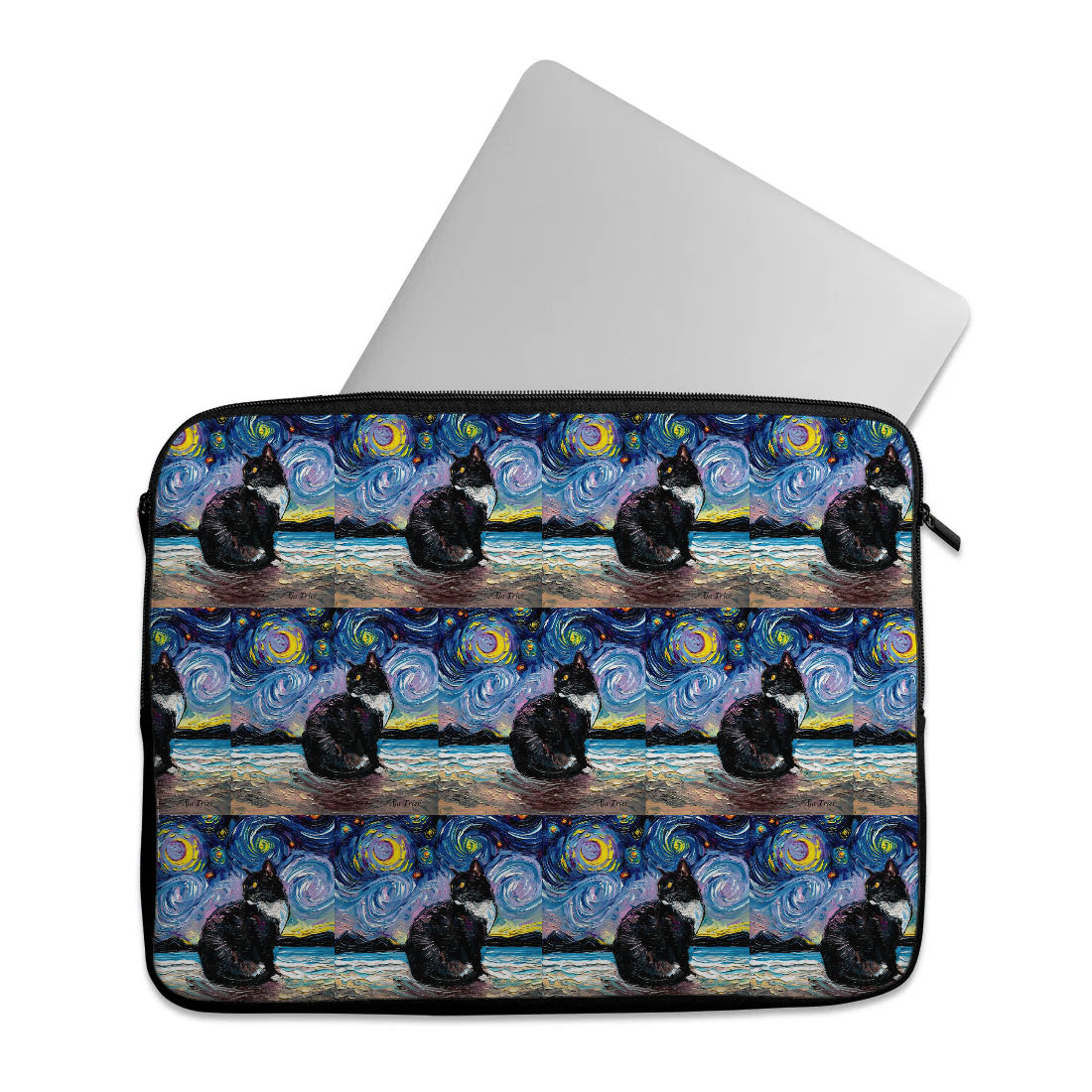 Starry night tuxedo design printed on a laptop sleeves — ECADRA